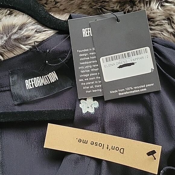 NWT Reformation 2 MilkMaid CottageCore Coquette Feminine BLK Prairie Maxi Dress - Picture 8 of 16